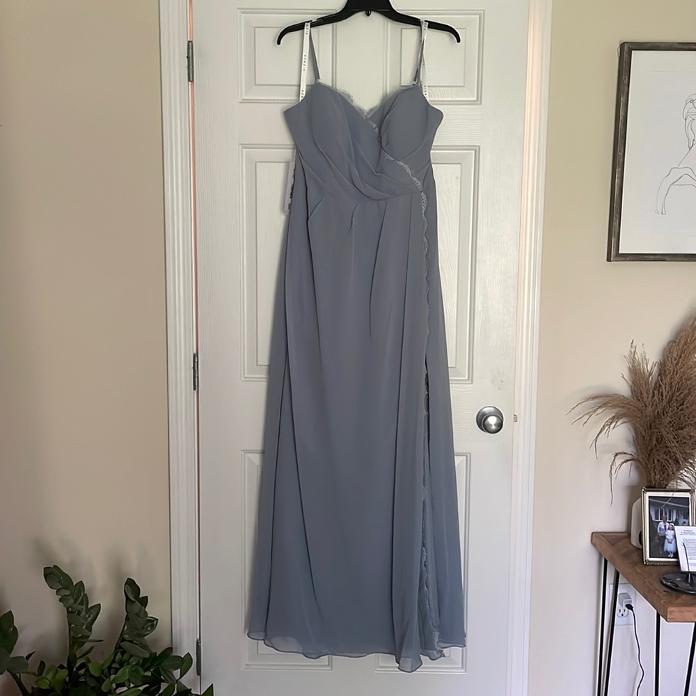 Never worn- Dusty blue bridesmaids dress,